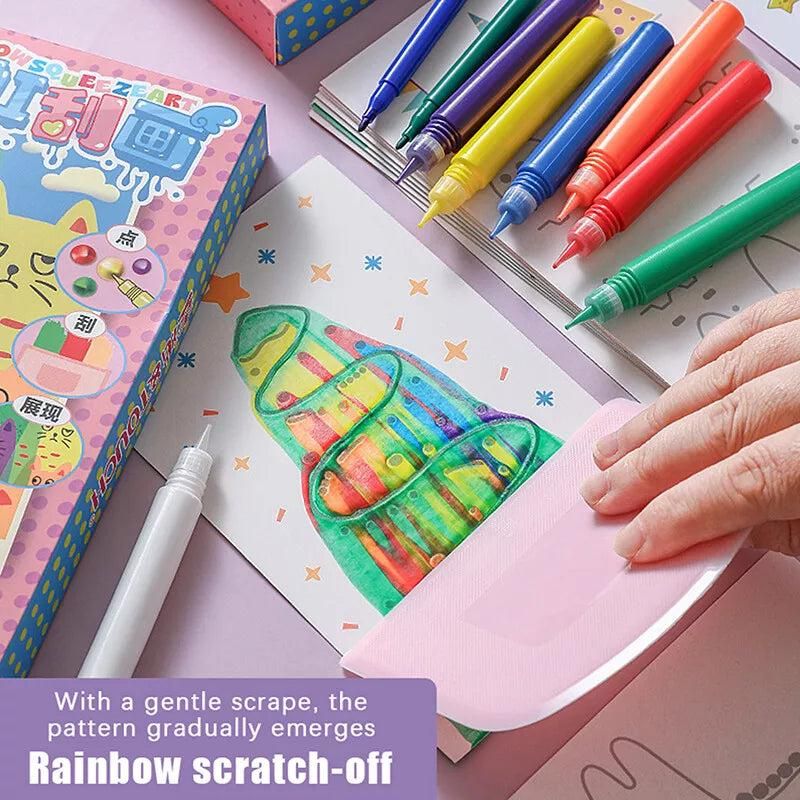 Rainbow Scratch Painting Set